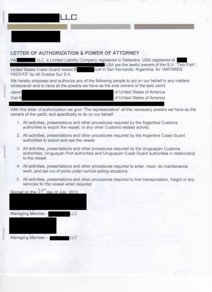 Power of Attorney