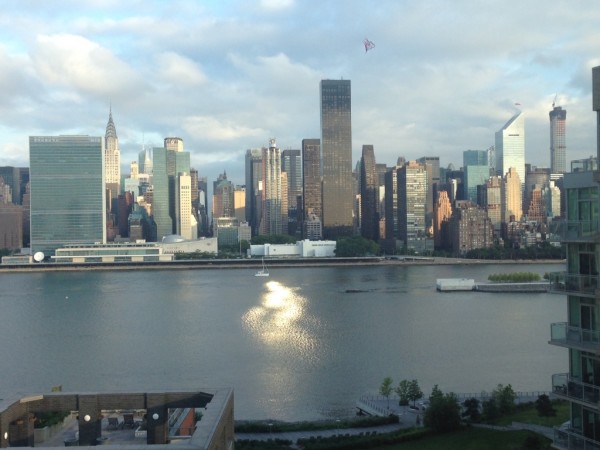 Two Fish dwarfed by Midtown