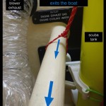 Exhaust exit through locker