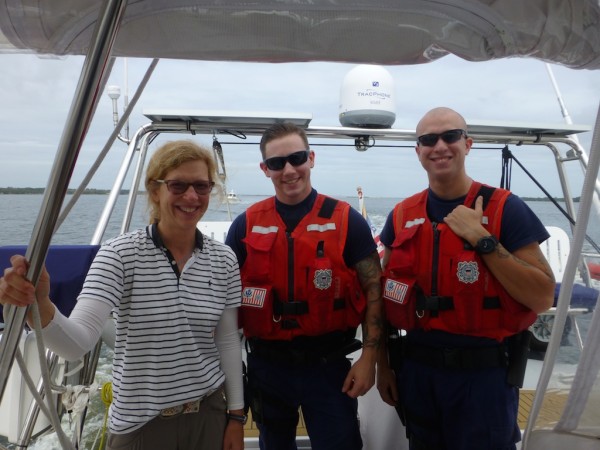 Gail and the boarding party