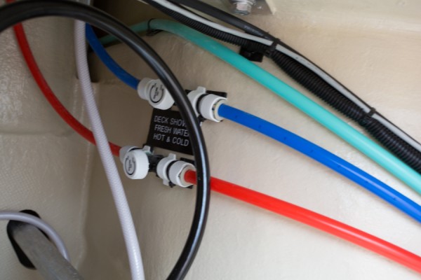 Plumbing with isolator valves